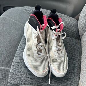 Nike White and Pink Athletic Shoes with Lightweight Design